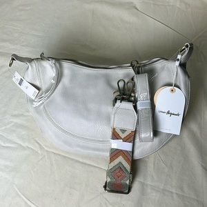 Anthropologie cream shoulder bag